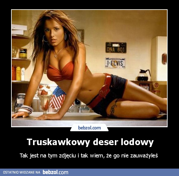 Truskawkowy deser lodowy