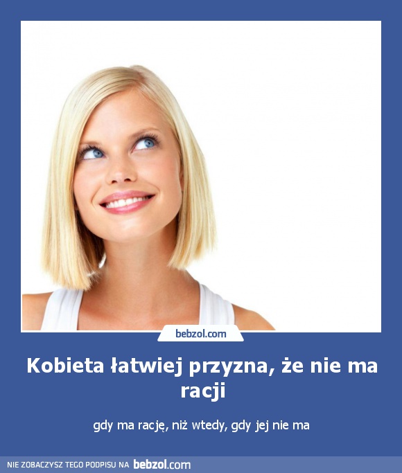 Kobieta łatwiej przyzna, że nie ma racji