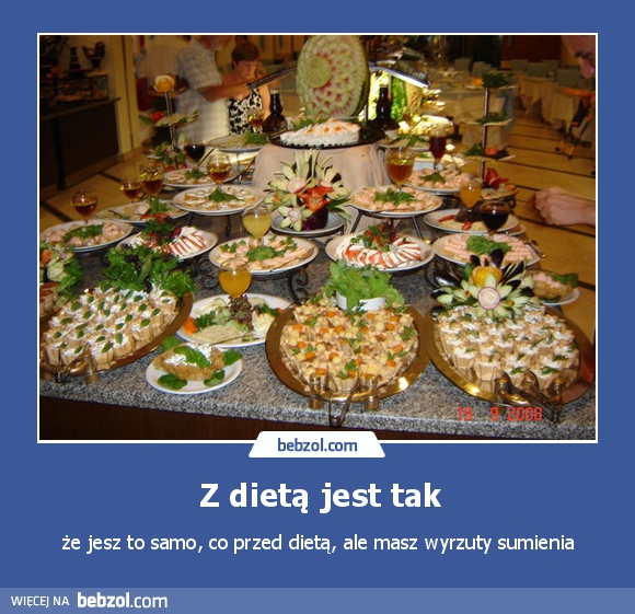 Z dietą jest tak
