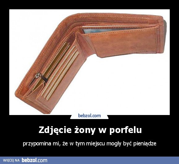 Zdjęcie żony w porfelu
