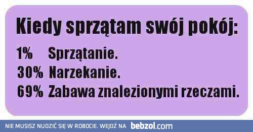 Kiedy sprzątam pokój