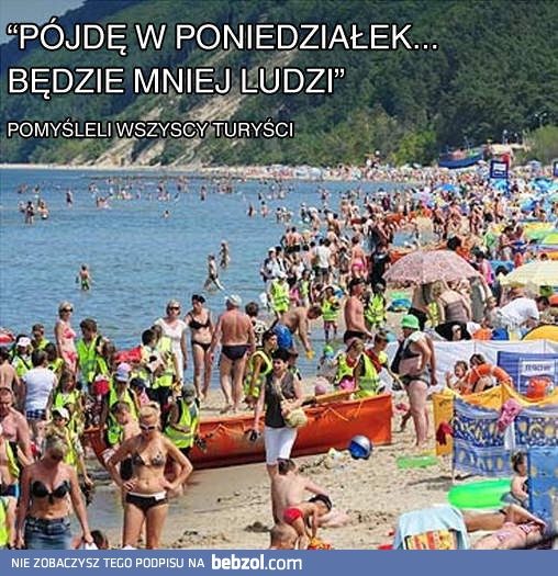 W poniedziałek będzie mniej ludzi