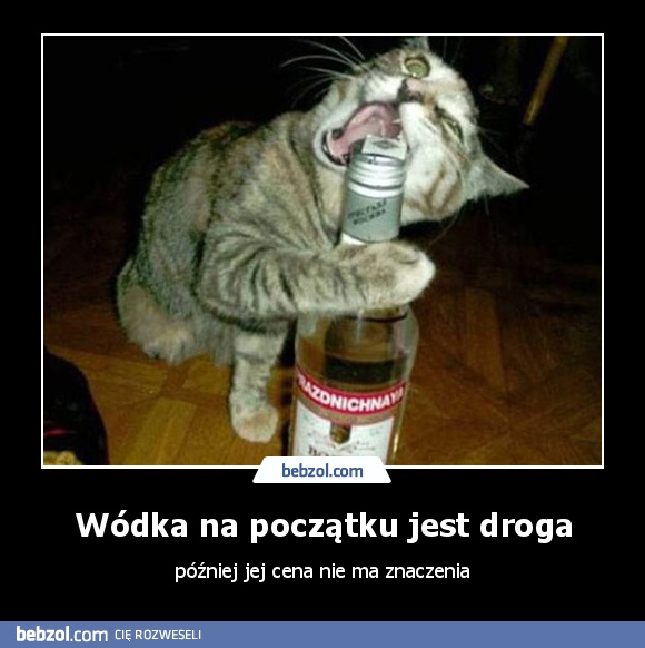Wódka na początku jest droga