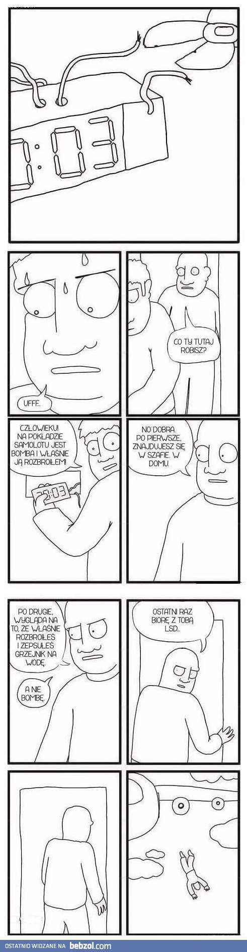 W trakcie lotu samolotem...