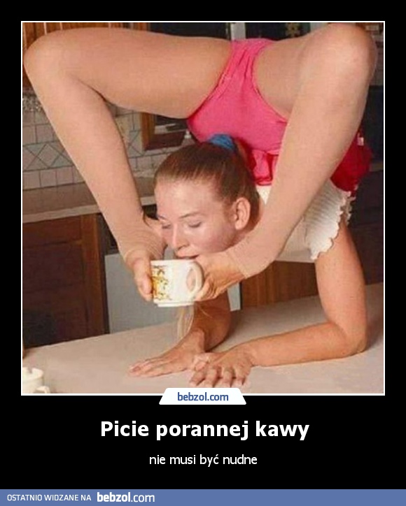 Picie porannej kawy