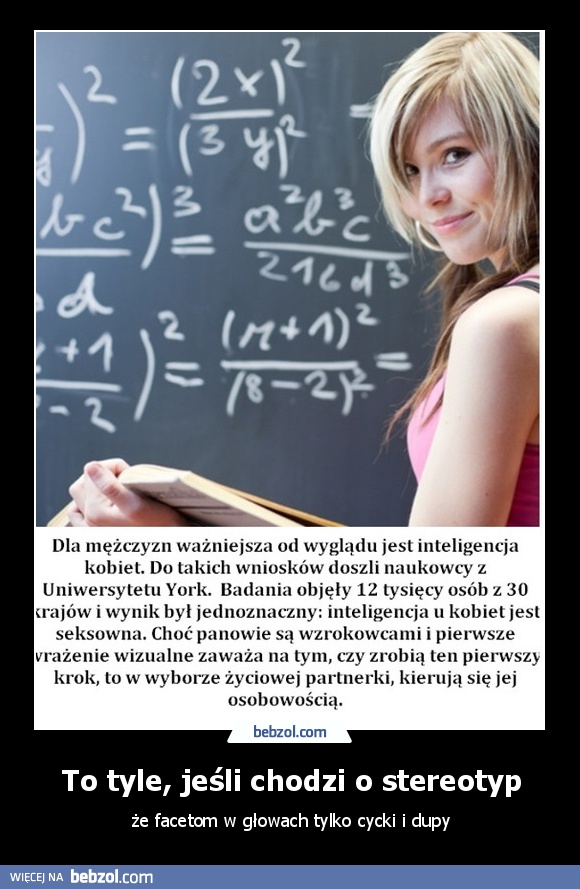 To tyle, jeśli chodzi o stereotyp