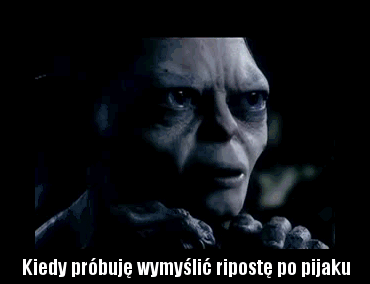 Kiedy próbuję wymyślić ripostę