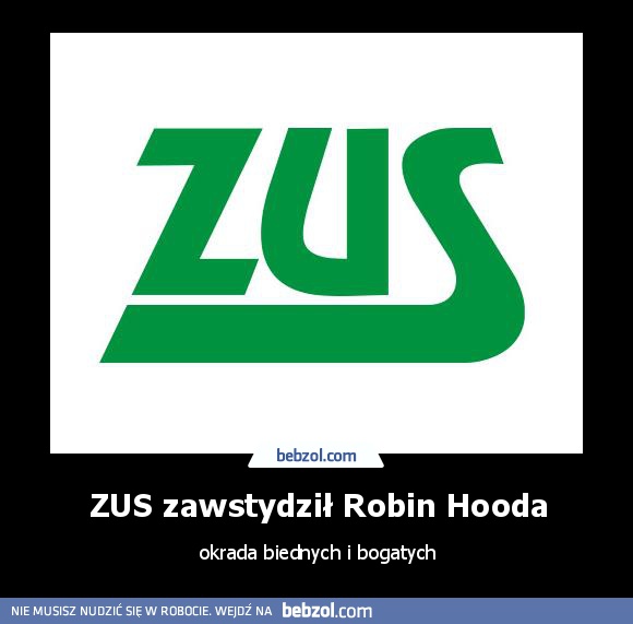 ZUS zawstydził Robin Hooda