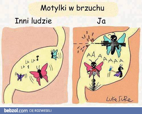 Motylki w brzuchu