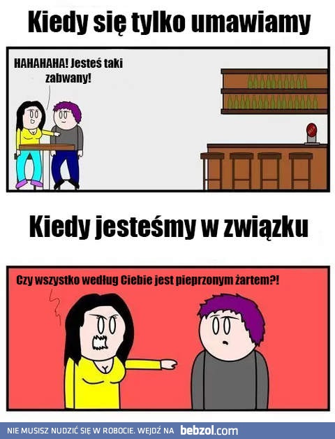 Etapy związku z kobietą