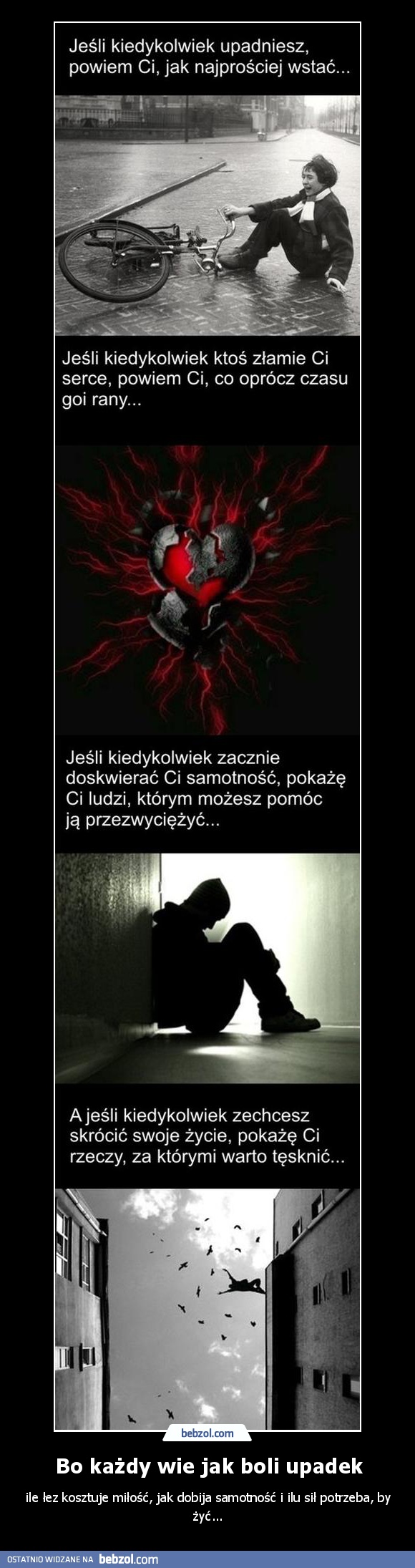 Bo każdy wie jak boli upadek