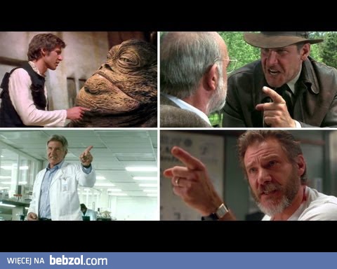 Gniewny palec Harrisona Forda