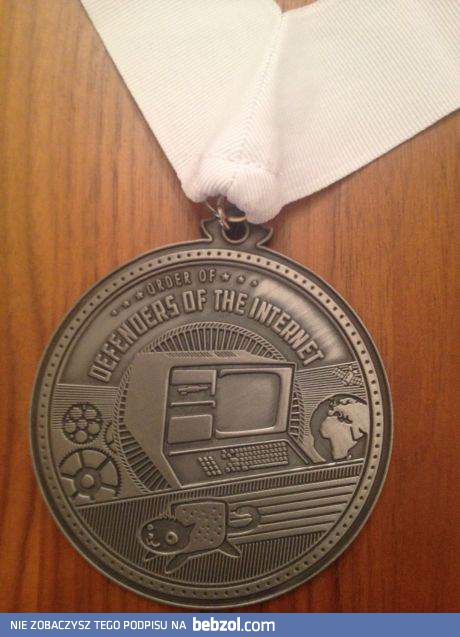 Medal dla obrońcy internetów