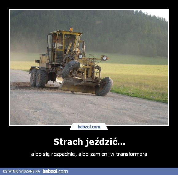 Strach jeździć...