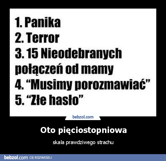 Oto pięciostopniowa