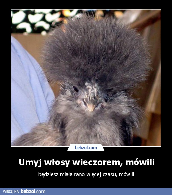 Umyj włosy wieczorem, mówili