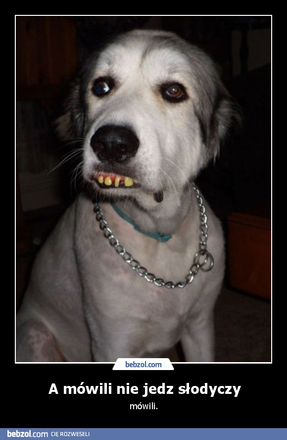 A mówili nie jedz słodyczy