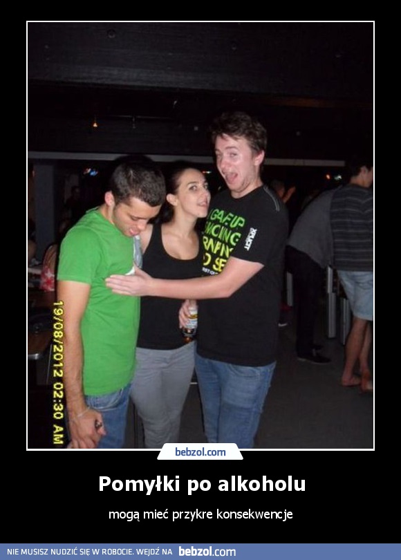 Pomyłki po alkoholu
