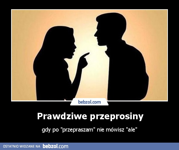 Prawdziwe przeprosiny