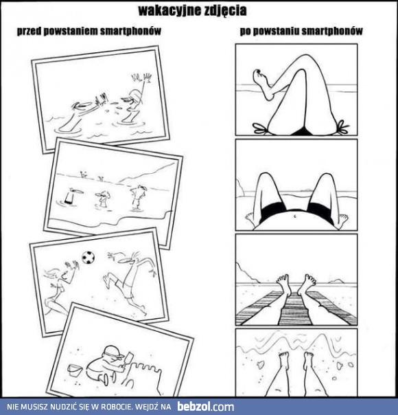 Wakacyjne zdjęcia dawniej i dziś
