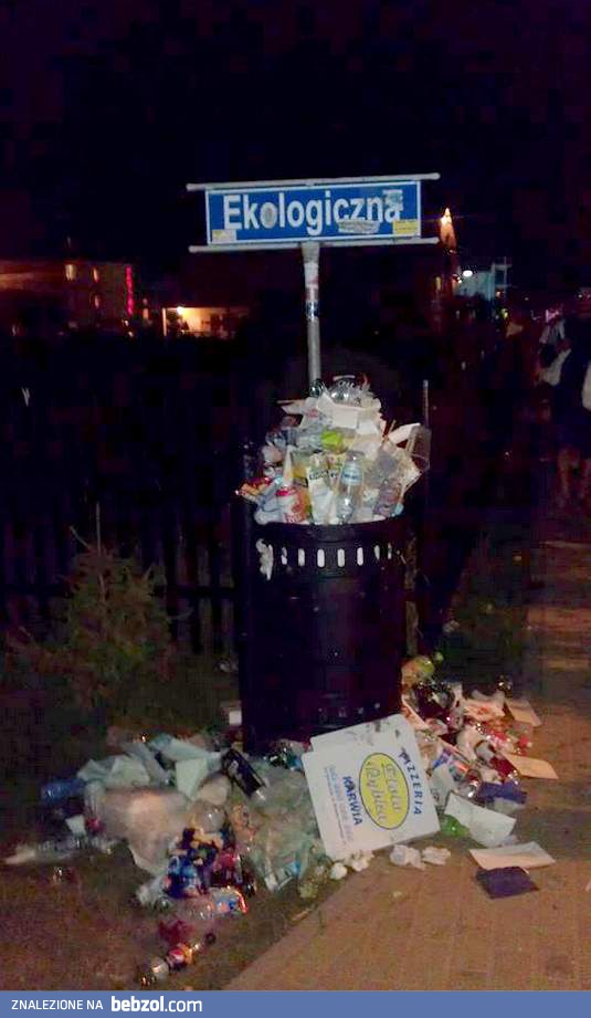 Tymczasem przy ulicy ekologicznej