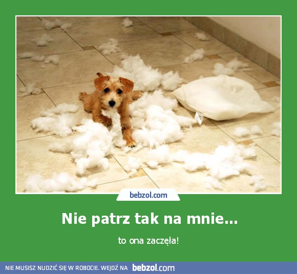 Nie patrz tak na mnie...