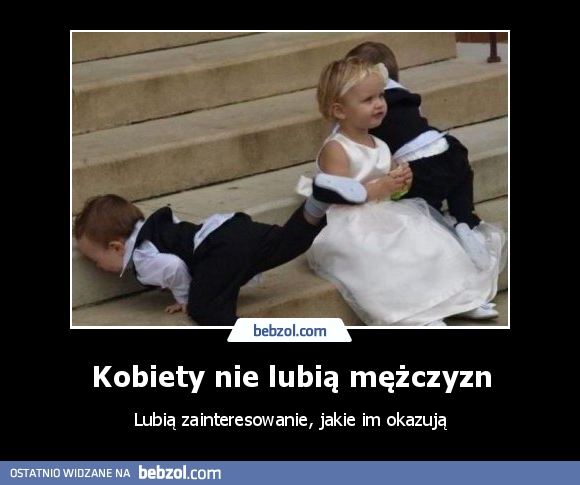 Kobiety nie lubią mężczyzn