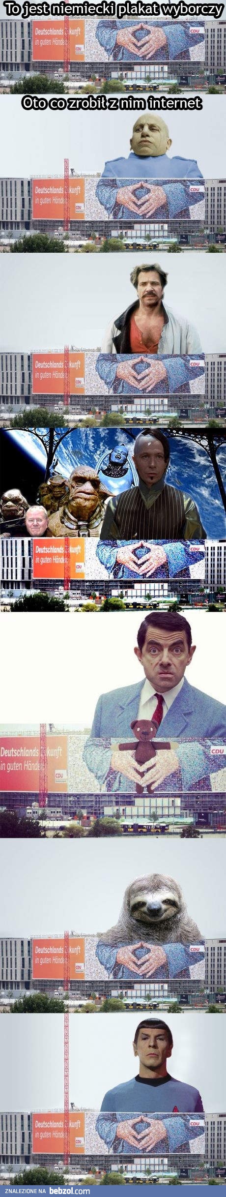 Niemiecki plakat wyborczy vs Internet