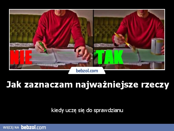 Jak zaznaczam najważniejsze rzeczy 