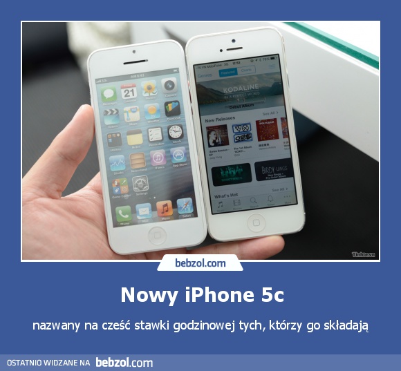 Nowy iPhone 5c