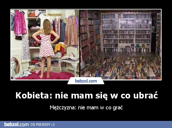 Kobieta: nie mam się w co ubrać