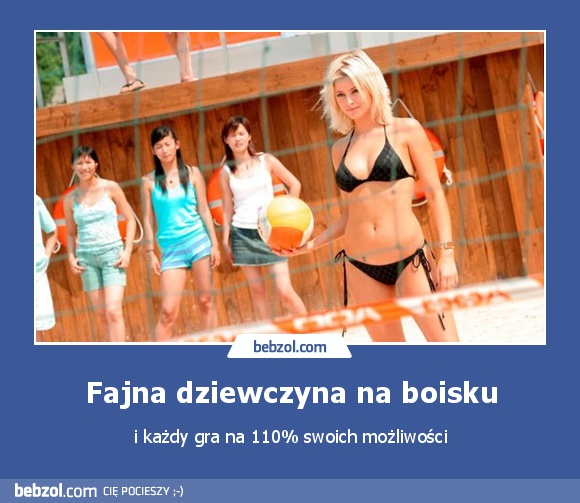 Fajna dziewczyna na boisku