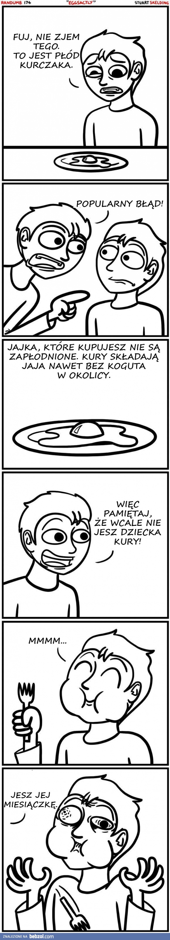 Popularny błąd jeśli chodzi o jajka