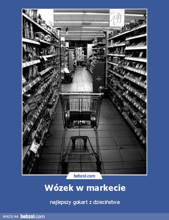 Wózek w markecie
