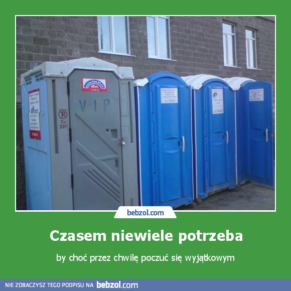 Czasem niewiele potrzeba