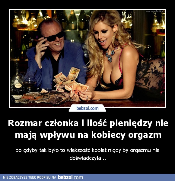 Rozmar członka i ilość pieniędzy nie mają wpływu na kobiecy orgazm
