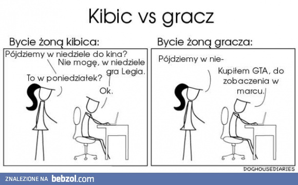 Gracz vs kibic
