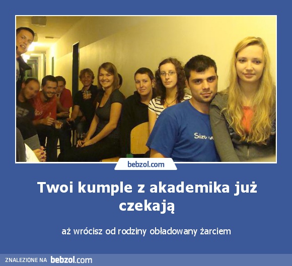 Twoi kumple z akademika już czekają