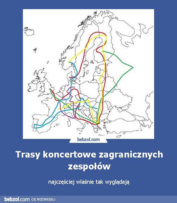 Trasy koncertowe zagranicznych zespołów