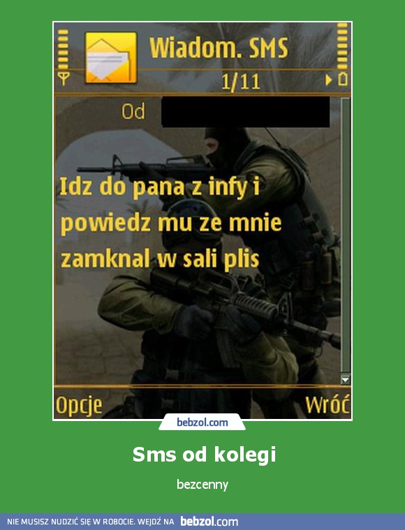 Sms od kolegi