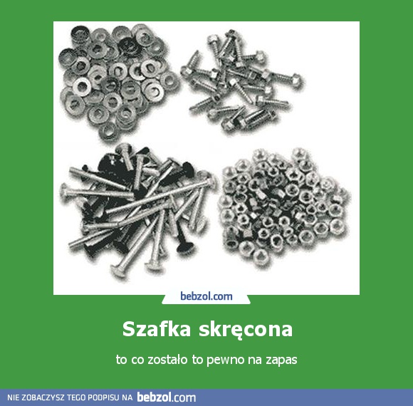 Szafka skręcona