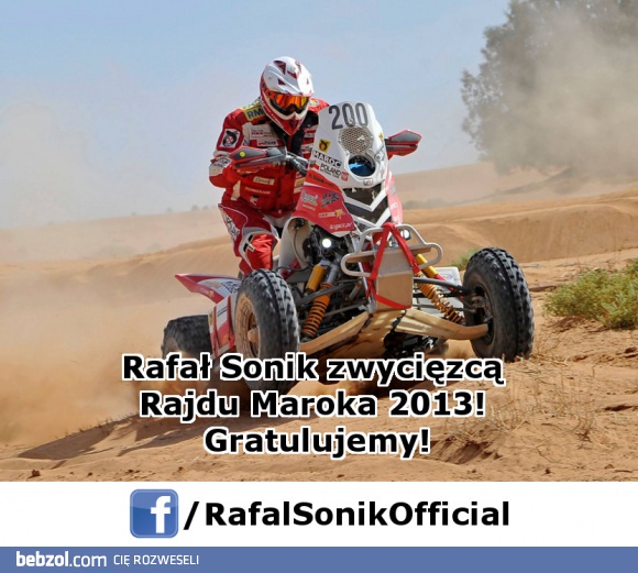 Rafał Sonik zwycięzcą Rajdu Maroka 2013. Gratulujemy!
