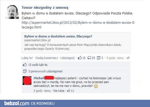 Dostajesz awizo kiedy jesteś w domu? Jest na to rozwiązanie!