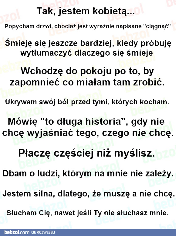 Jestem kobietą