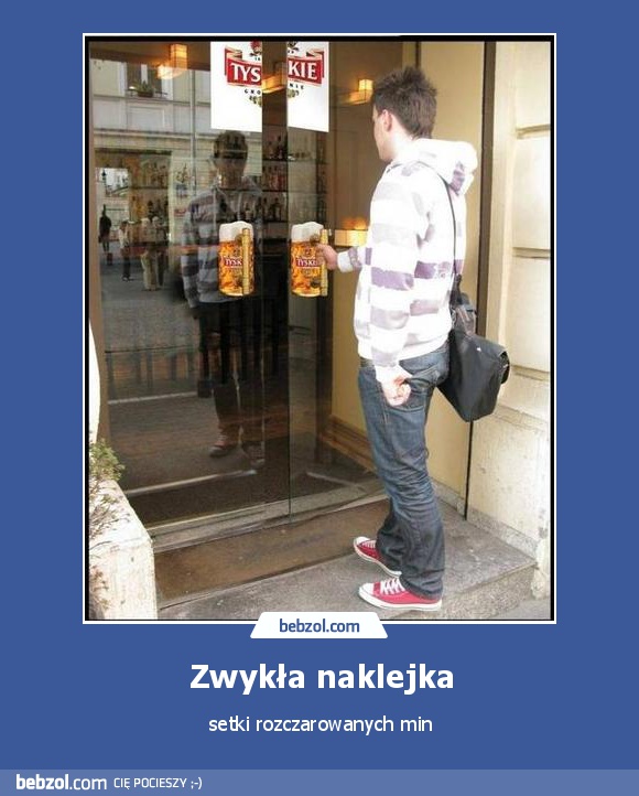 Zwykła naklejka