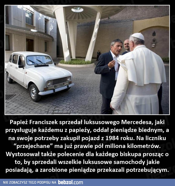Skromny Papież Franciszek