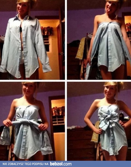 Kobieta w męskiej koszuli