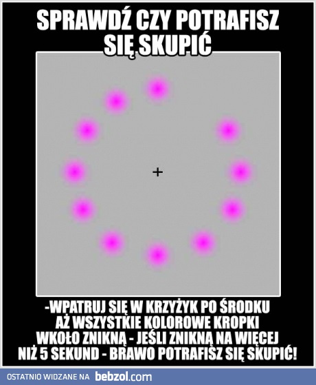 Test na skupienie