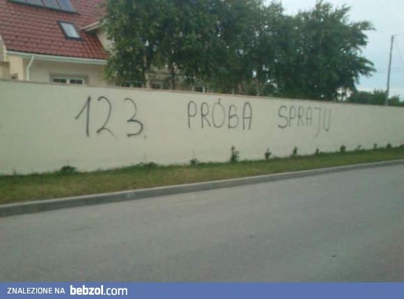 Próba sprayu