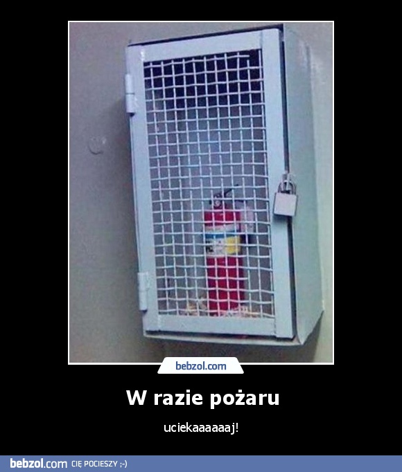 W razie pożaru